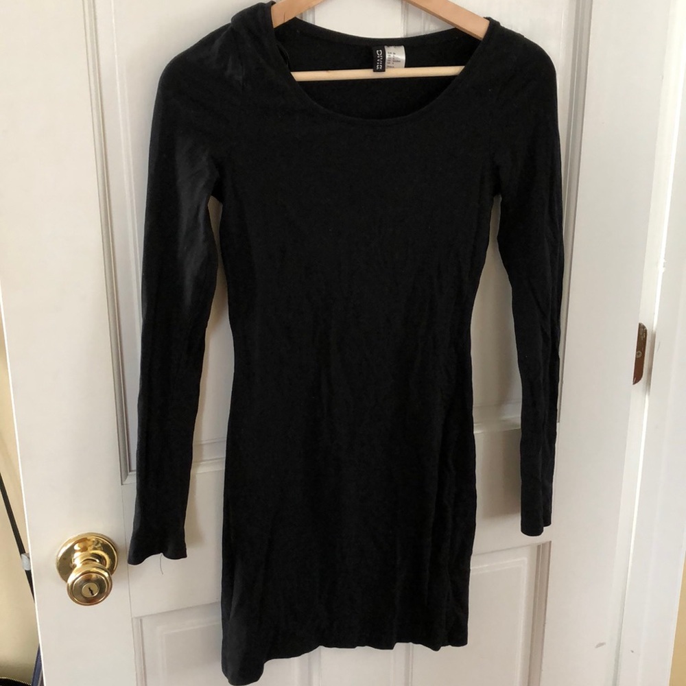 H and M simple black dress
